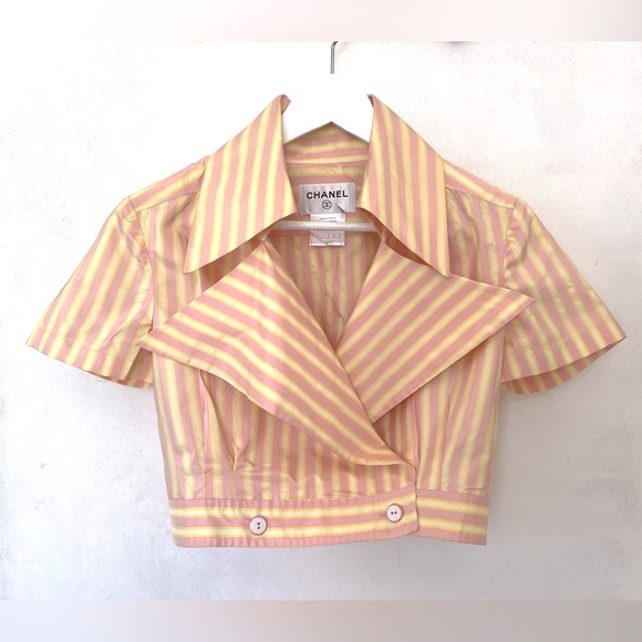 CHANEL Cropped Resort Wear Silk Jacket. Authentic Pristine Condition. Sz Small - Picture 1 of 14